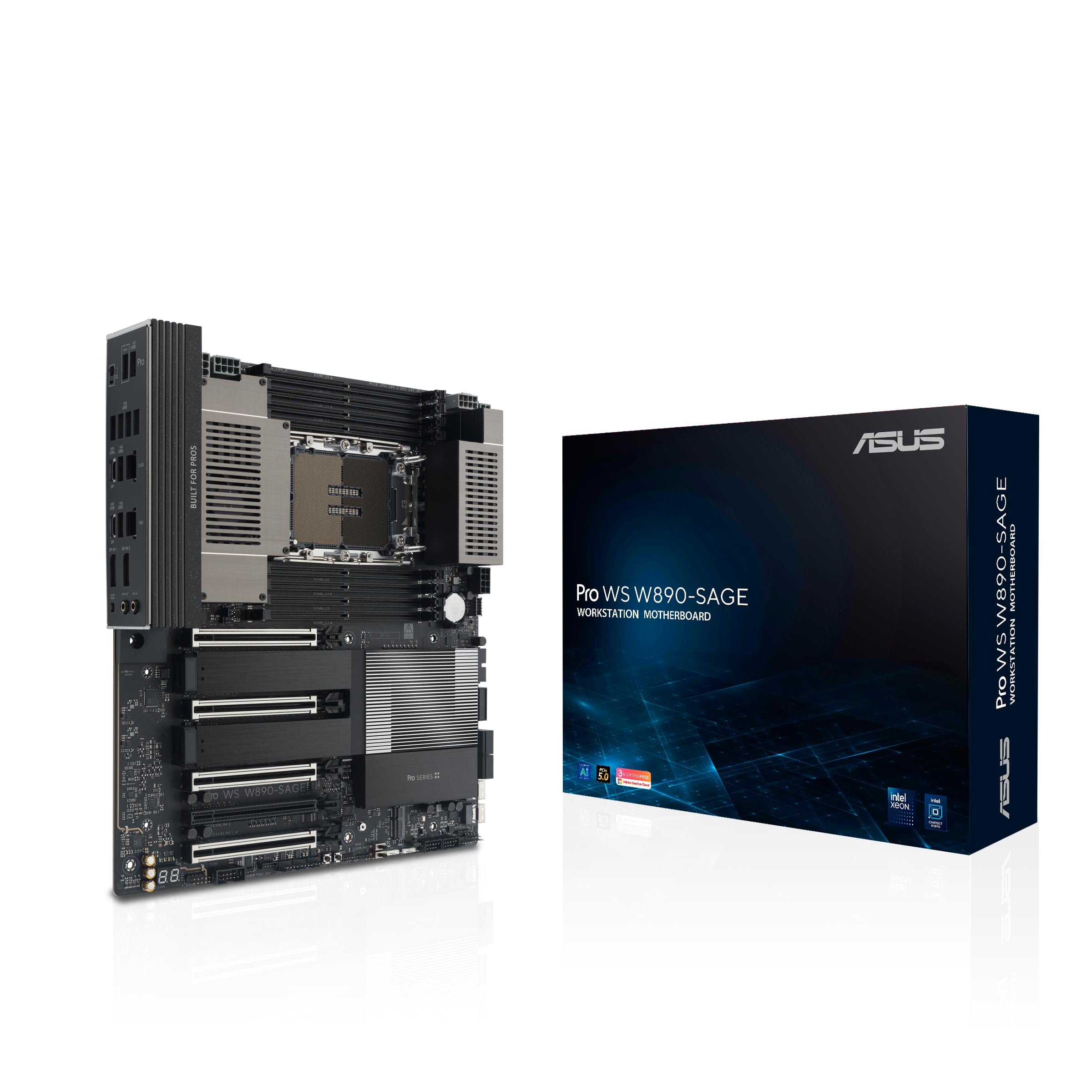 ASUS PRO WS W890-SAGE Intel LGA4710-2 EEB workstation motherboard