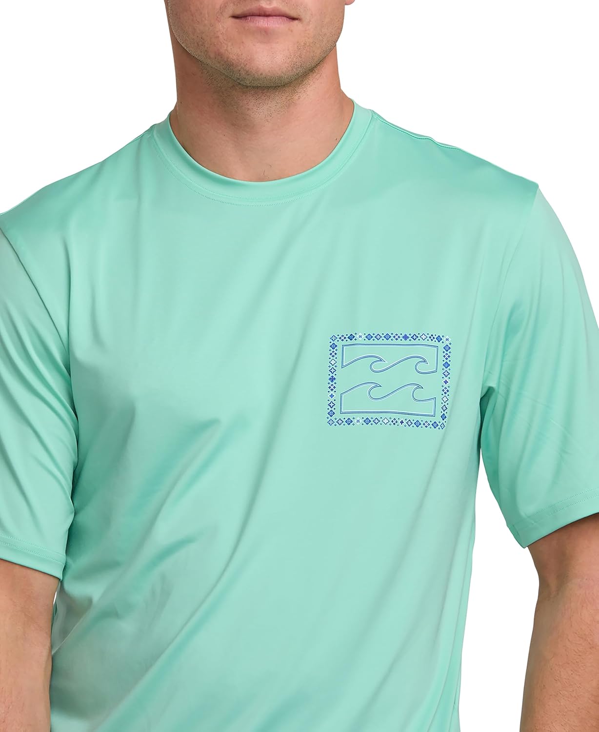 Billabong Men's Crayon Wave Loose Fit Short Sleeve Rashguard 50+ Uv Protection