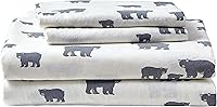 Vista 237 de Eddie Bauer - Full Sheets, Cotton Flannel Bedding Set, Brushed For Extra Softness, Cozy Home Decor (Dog Friends, Full)
