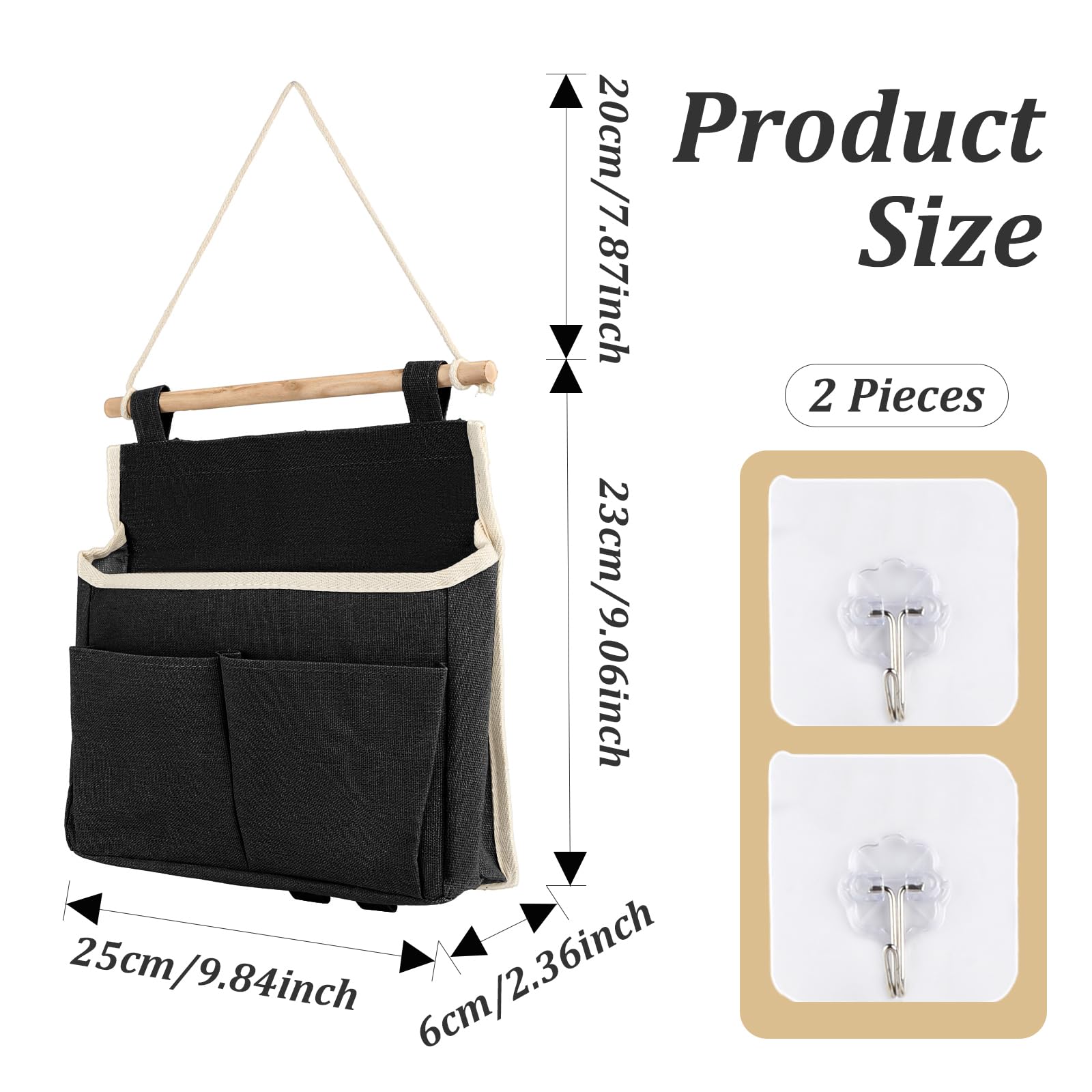 Organizer Da Appendere Con 2 Ganci, Organizer Da Appendere Con Tasche Organizer Da Parete Pieghevole Ad Alta Capacita Per Casa Ufficio Dormitorio Bagno 94151834