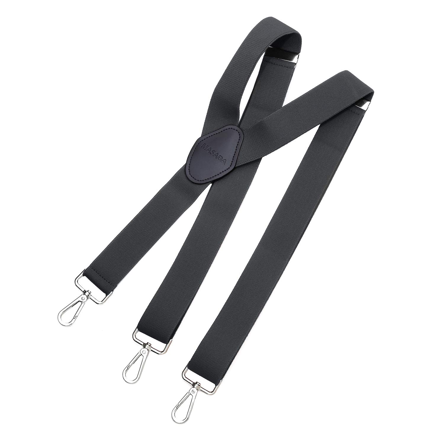 MASADA Bretelle da uomo chiusura a moschettone resistenti 3,5 cm di larghezza fino a 195 cm di altezza