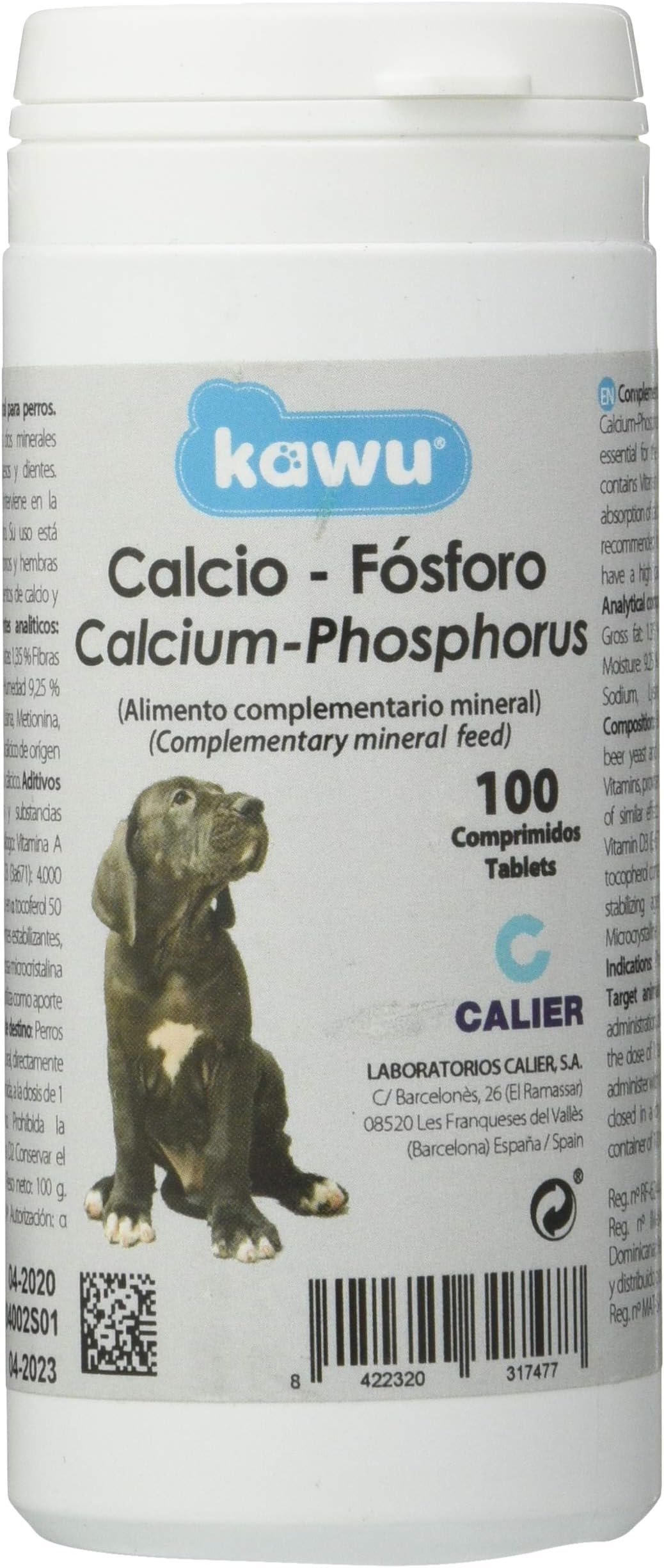 Calier Calcium Phosphorus Kawu 100 Cds