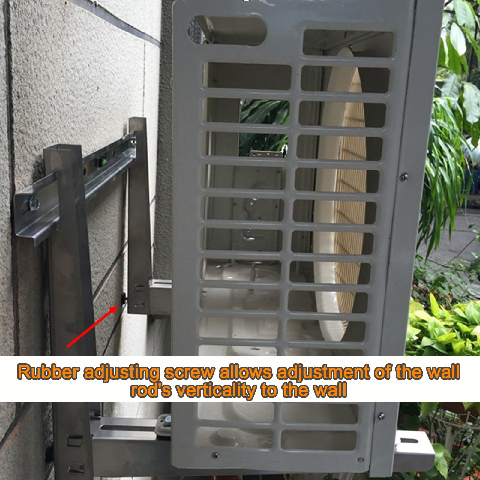 Soporte Aire Acondicionado Exterior de Pared para Mini Split de 9000-27000 BTU, Acero Inoxidable 304, Carga Máxima 120 Kg, Soporte Universal de Pared para Unidad Exterior