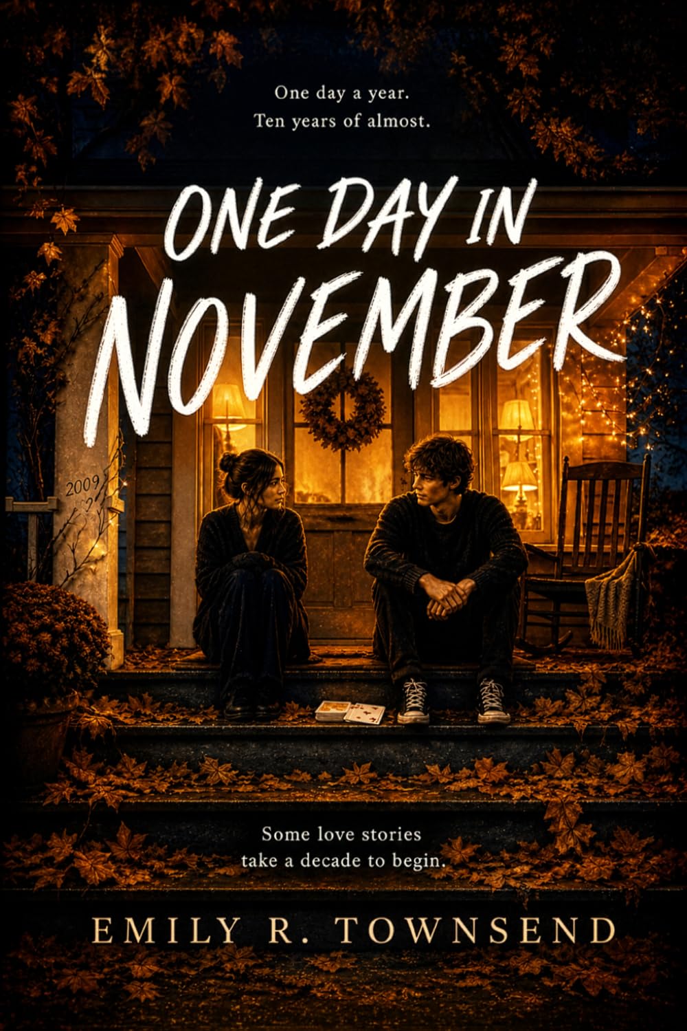 ONE DAY IN NOVEMBER: A slow-burn love story told across ten Thanksgivings, one kitchen table, and a card game she always wins.