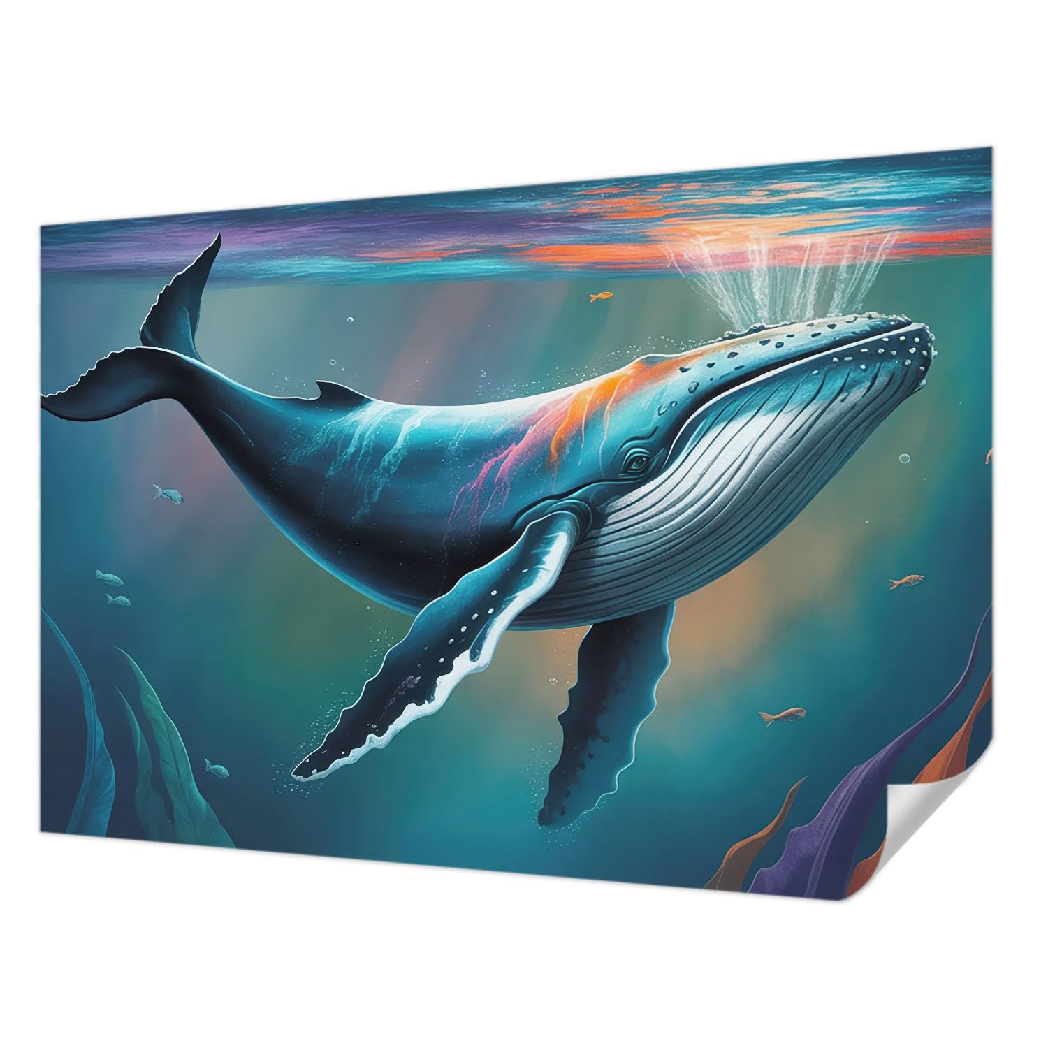 Papel Pintado Autocolante Fotográfico Moderno Gigante Marino