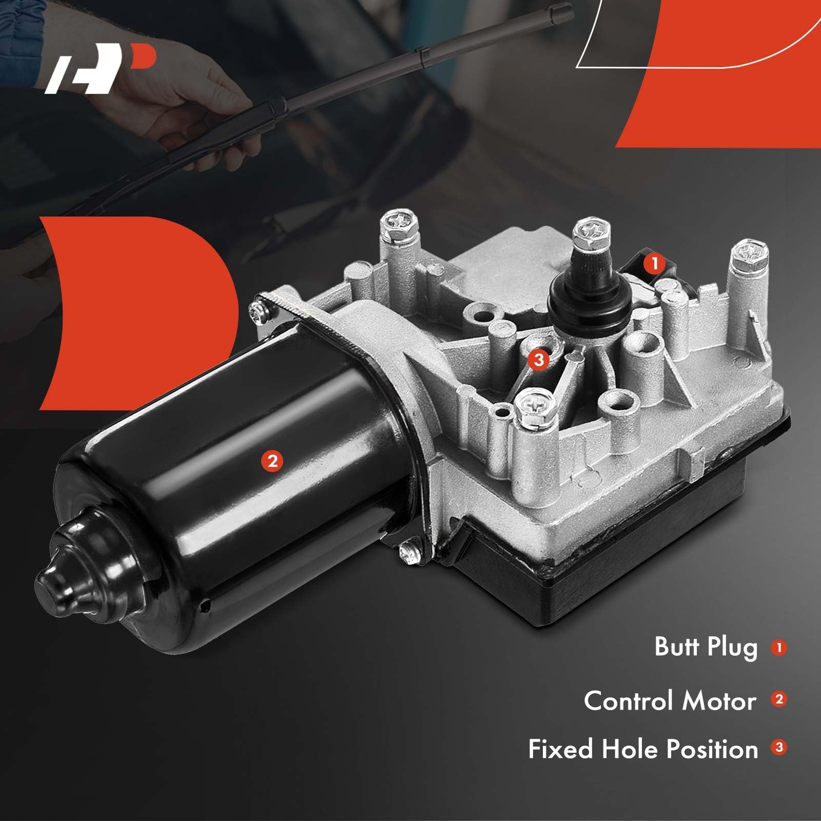 Amazon | A-Premium フロントワイパーモーター ポンティアック