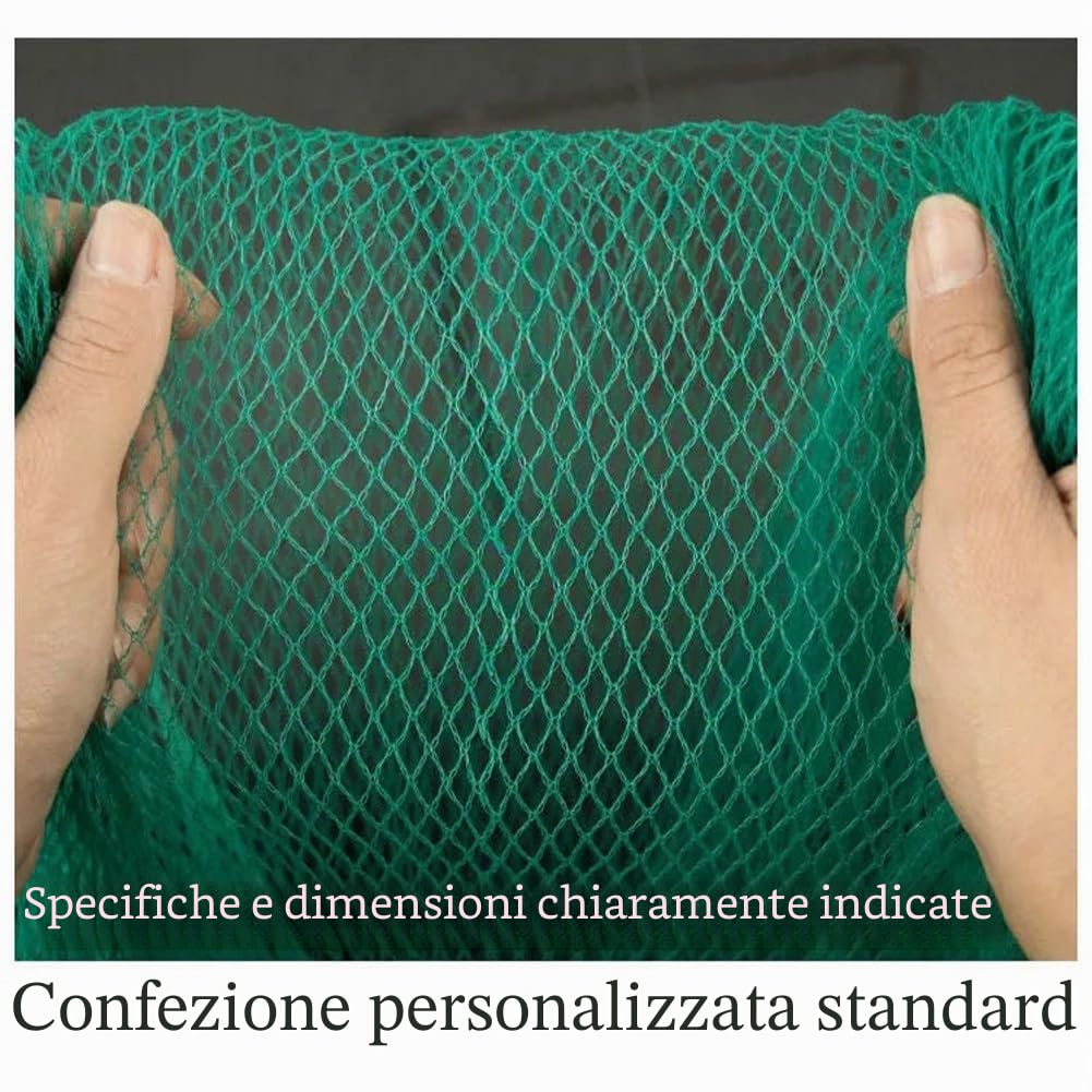Rete antigrandine da giardino, Rete antigrandine for orto, maglia da 5 mm, verde, misure multiple(8x10m)