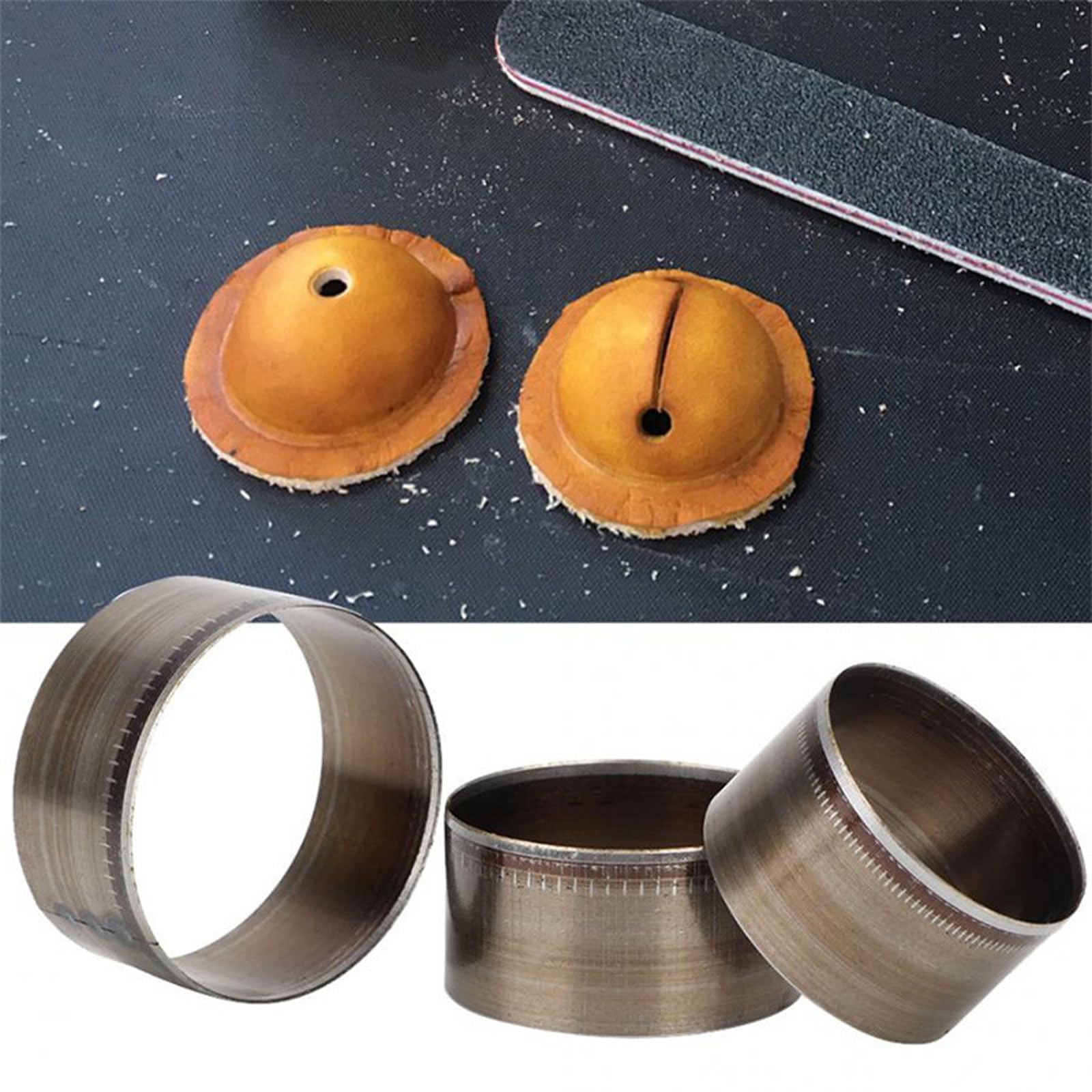 Lot 7 Emporte-Pièces Ronds Pour Cuir - Diamètre 20 à 50mm - Acier Carbone - Pour DIY Et Artisanat