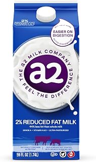 a2 Milk 2% Reduced Fat: Only A2 Protein, Easier Digestion, rBST-Free from Ethical Farms