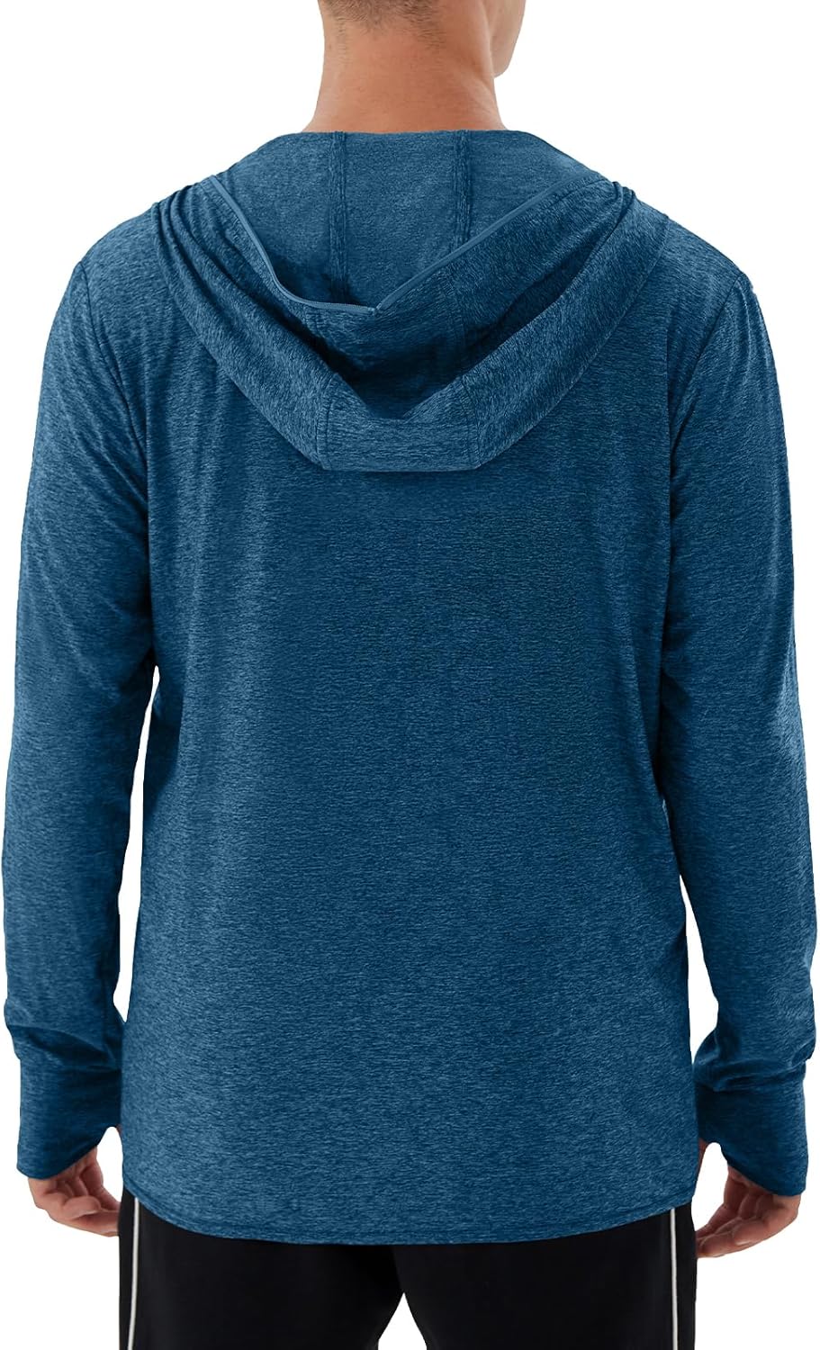 Mens UPF 50+ UV Full Zip Sun Protection Hoodie Jacket With Thumb holes Cooling Lightweight Fishing Hiking Cooling Shirts men - Image 2