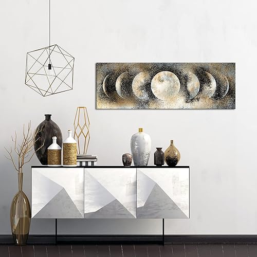 Miniatura 3 de RnnJoile Lienzo decorativo para pared, diseño de fase lunar, póster de astrología, escena espacial, impresiones para decoración moderna del hogar y