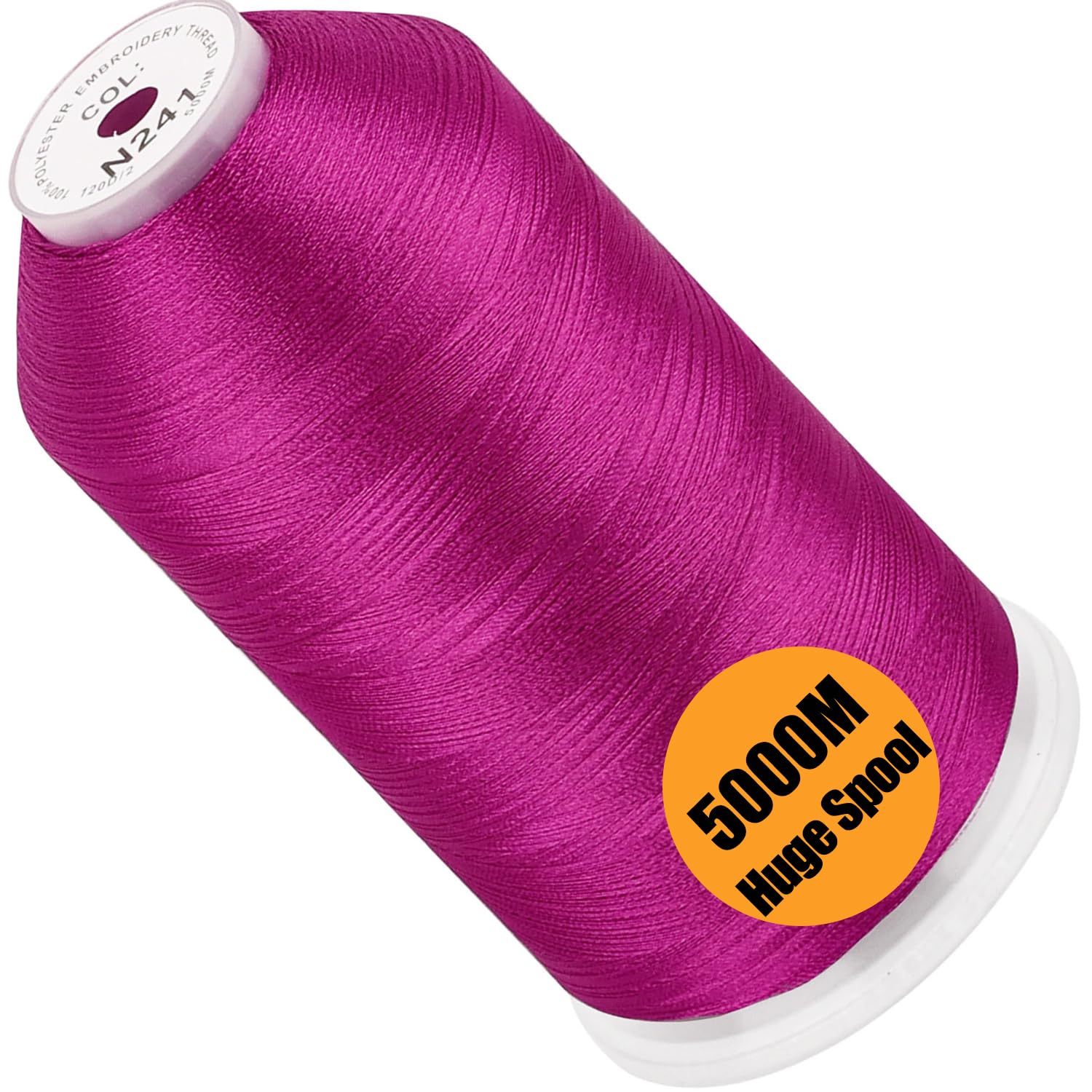 New brothread Huge Spool Embroidery Thread -Peony Purple Fits Janome Color