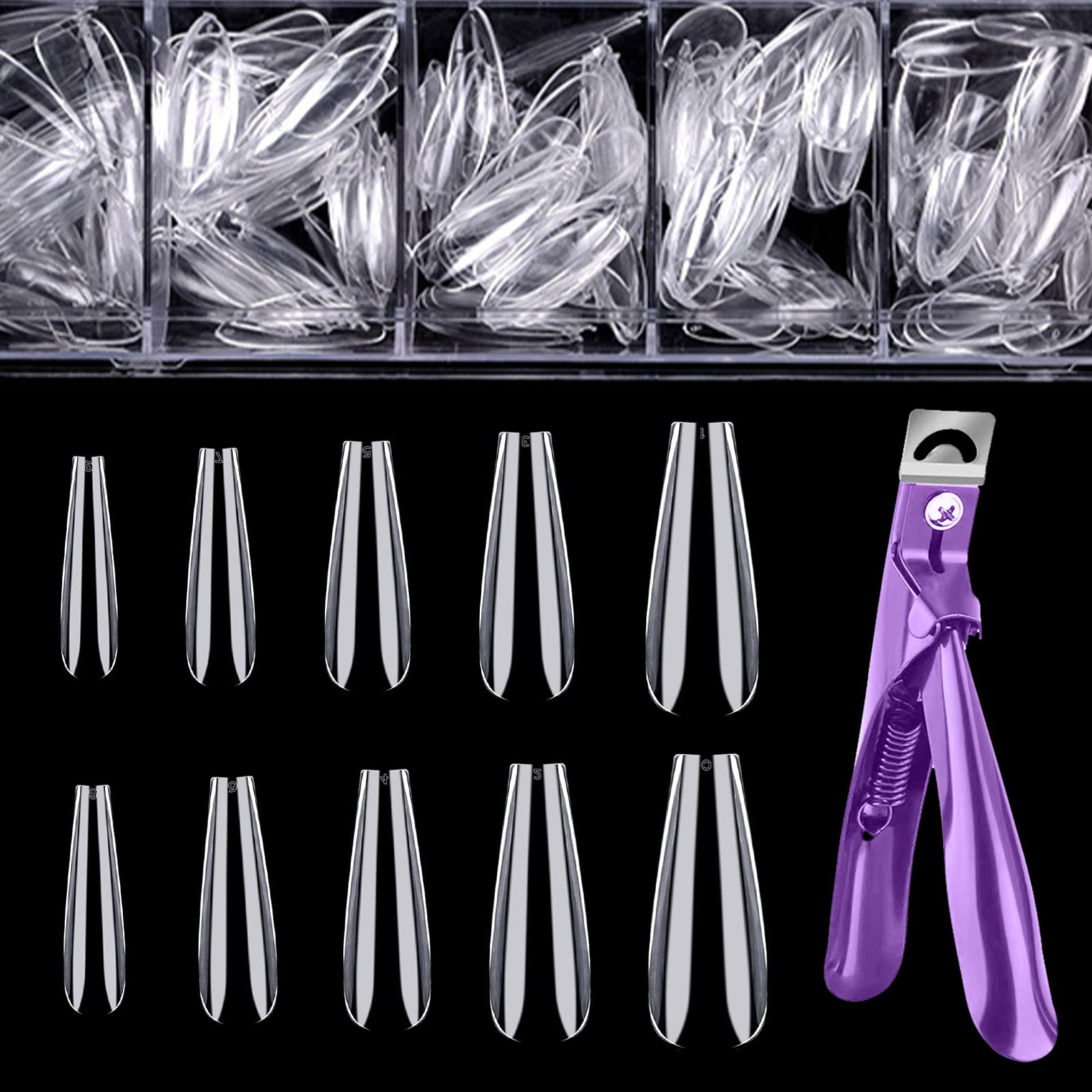 500pcs Coffin Nails Long Fake Nails