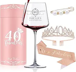 Presentes de aniversário de 40 anos para ela, presentes engraçados de aniversário de 2024 para mulheres, presentes de aniversário de 40 anos para mãe, ideias de presente de aniversário de 40