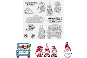 Threetols Clear Stamps for Card Making Clearance - Heart & Snowflake Stamps