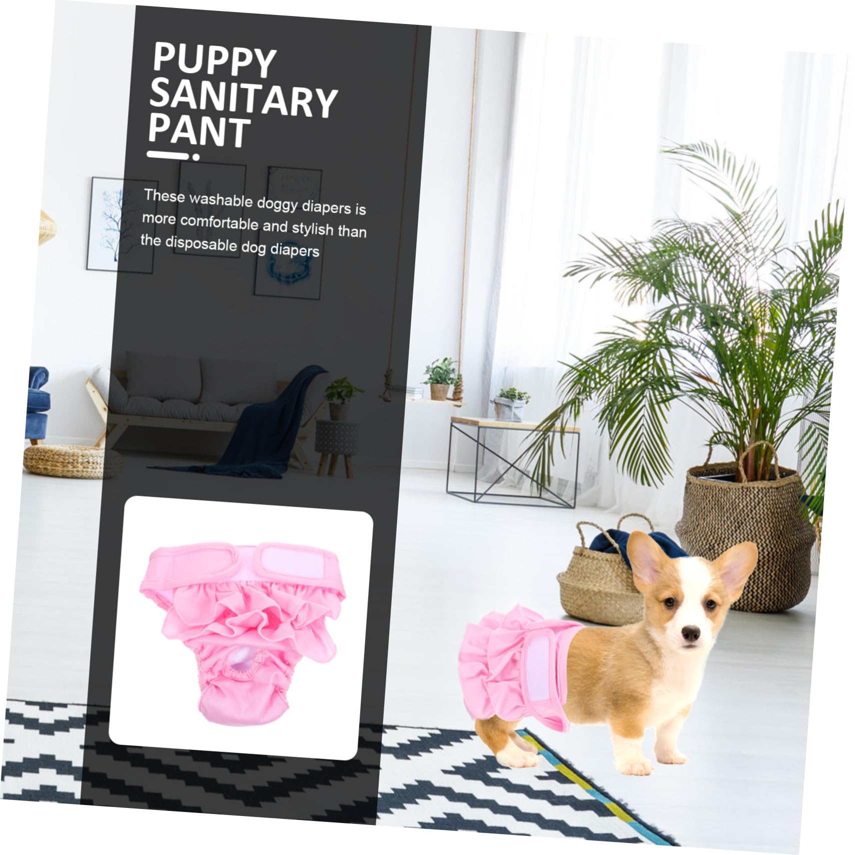Kisangel 4piezas Pañal Sanitario para Braguitas Reutilizables y Lavables para Diseño Elegante Material y Cómodo para y Hembras