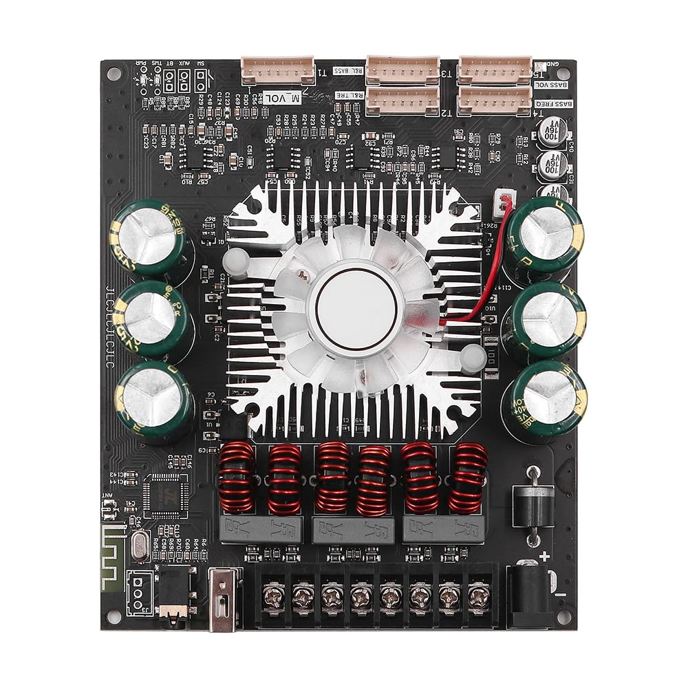 DollaTek TDA7498E Placa amplificadora de potencia de diente azul con subwoofer 2.1 canales 160W × 2+220W 15V-36V Módulo amplificador de potencia Placa amplificadora