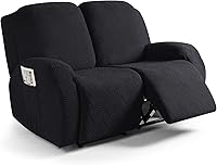 Vista 11 de Ruaozz Fundas de sofá reclinable, fundas para sillas reclinables, fundas de sofá para sofás reclinables con bolsillos, lavables, protector de Gris