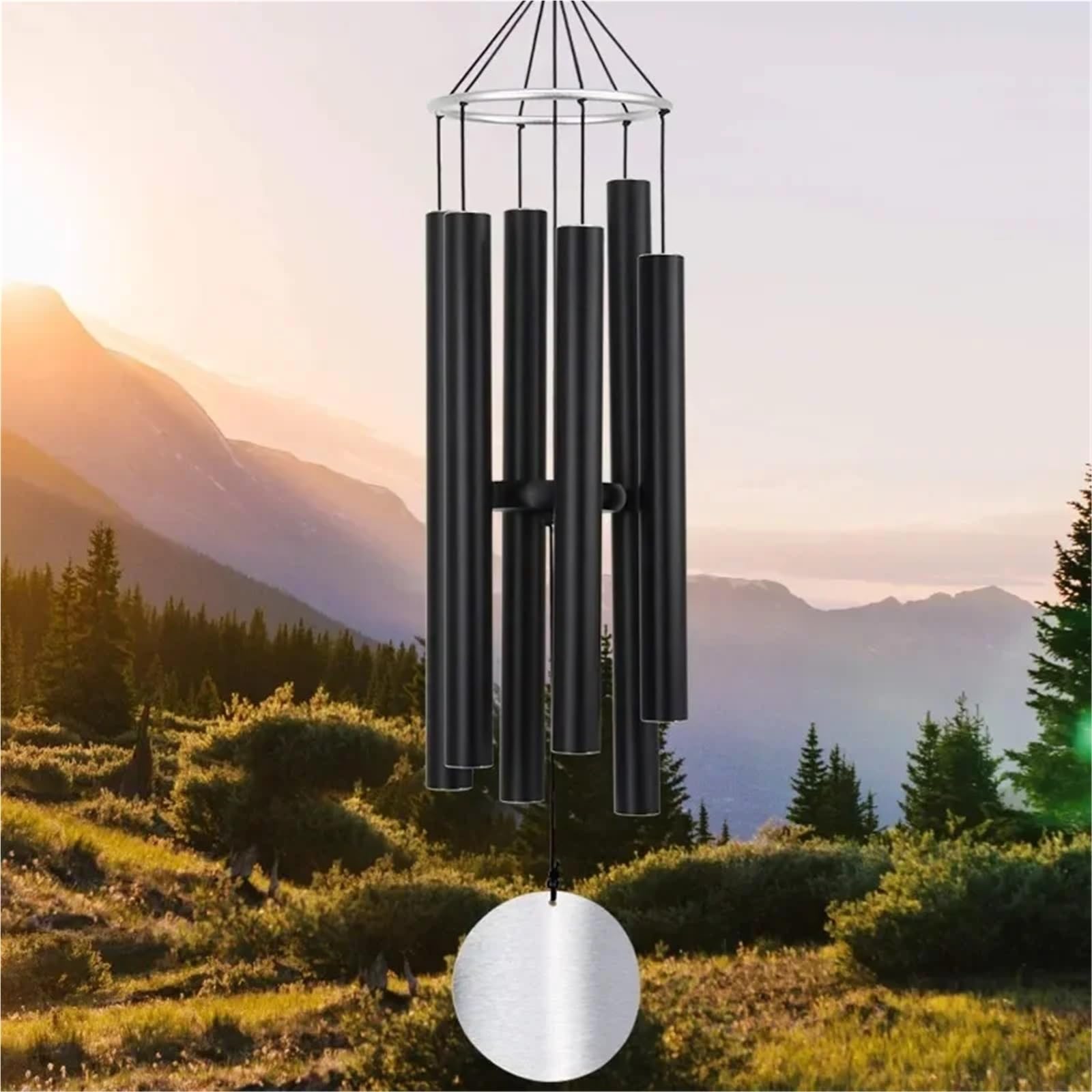 Windspiele for den Außenbereich, Deep Tone, 91,4 cm Für Garten, Terrasse