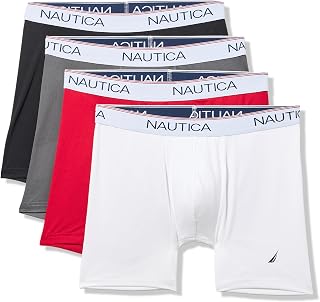 Nautica Men's 4 Pack Stretch Micro Boxer Briefs