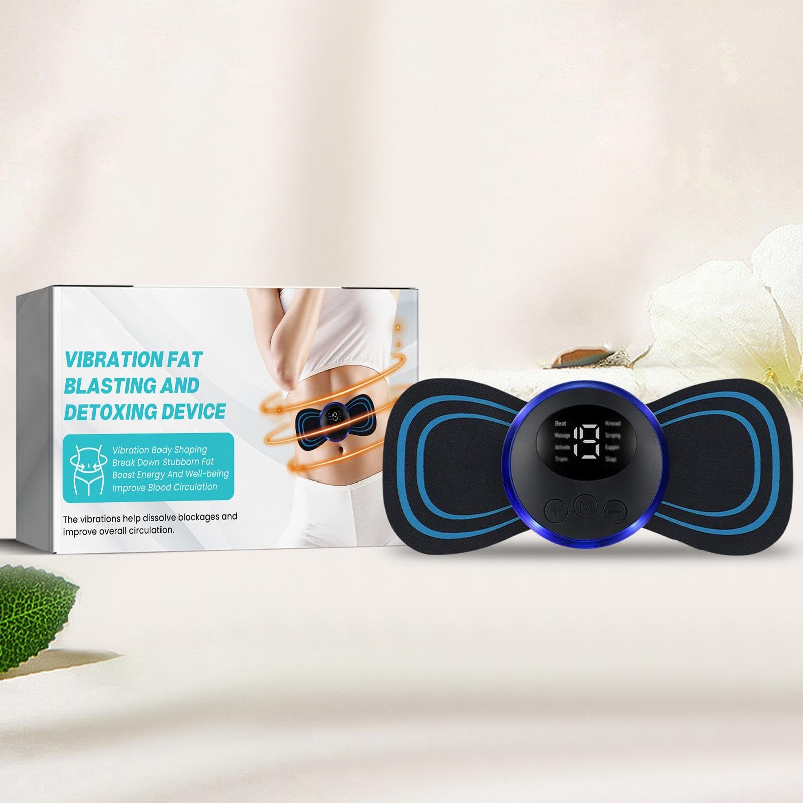 Quemador de grasa abdominal para mujeres, equipo de entrenamiento estimulador,Almohadilla de masaje para dispositivo adelgazante - Masajeador de vientre para eliminar la grasa, máquina de
