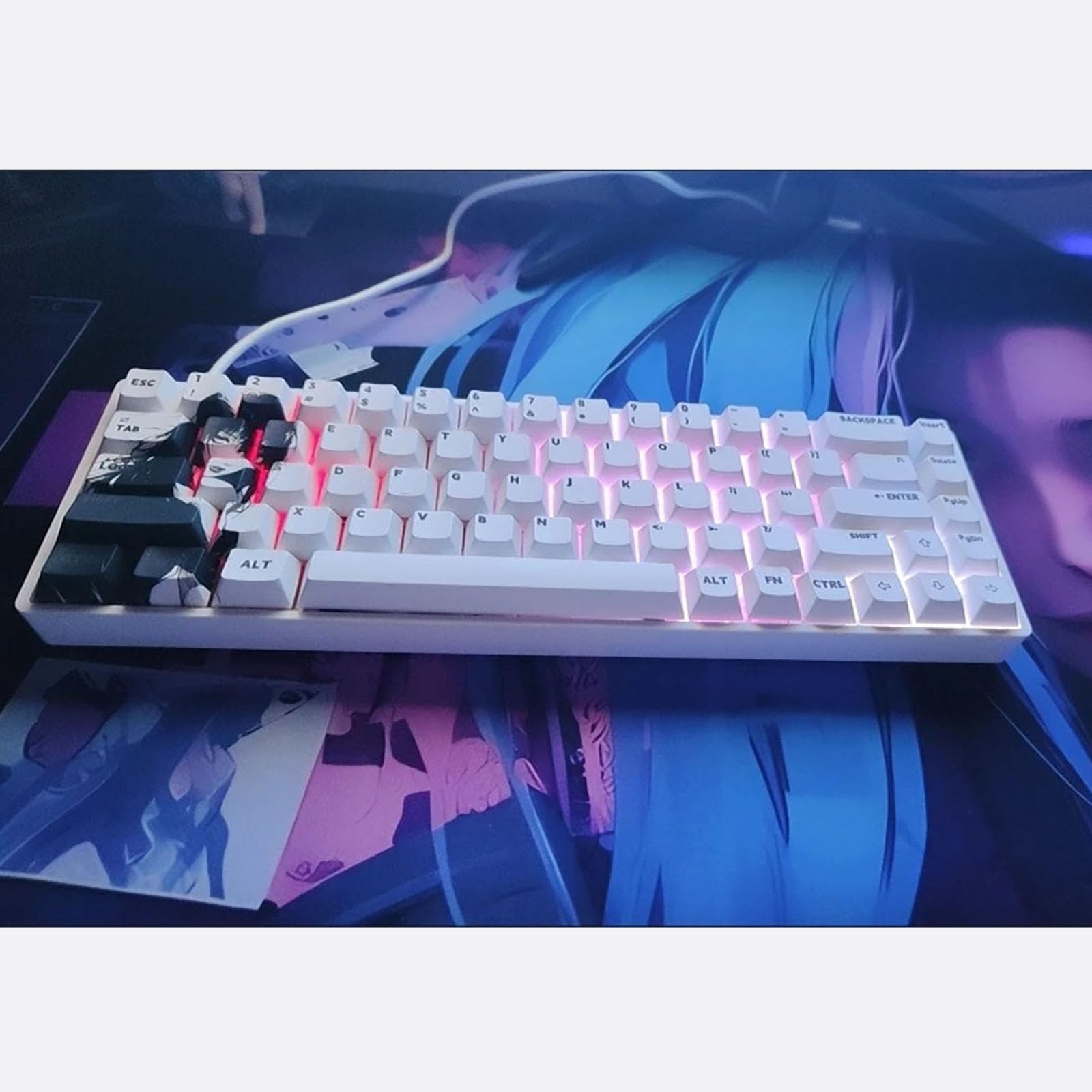 Amazon.co.jp: 68Keys Keycapセットオリジナルの高さ5sides染料