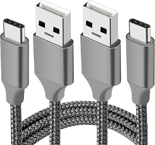 Miniatura 1 de Cable USB tipo C, paquete de 2 unidades de 10 pies, cable de carga trenzado extralargo, cargador rápido para Samsung Galaxy S9 S8 Plus, Note 8,