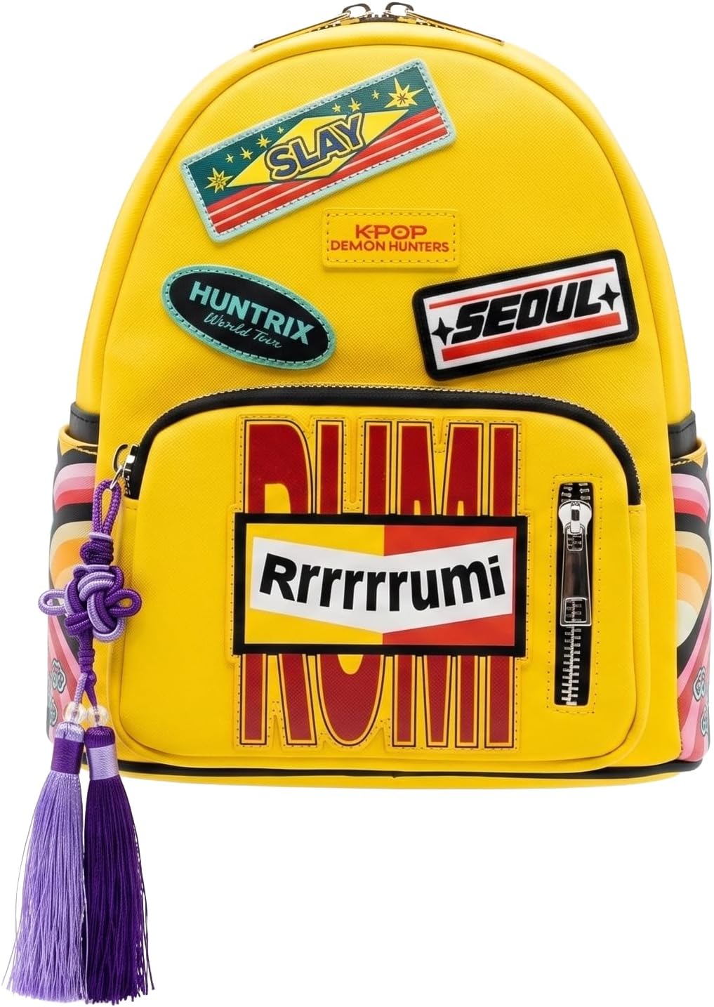 K-Pop Demon Hunter RUMI Edition Mini Backpack Yellow Seoul Streetwear Bag