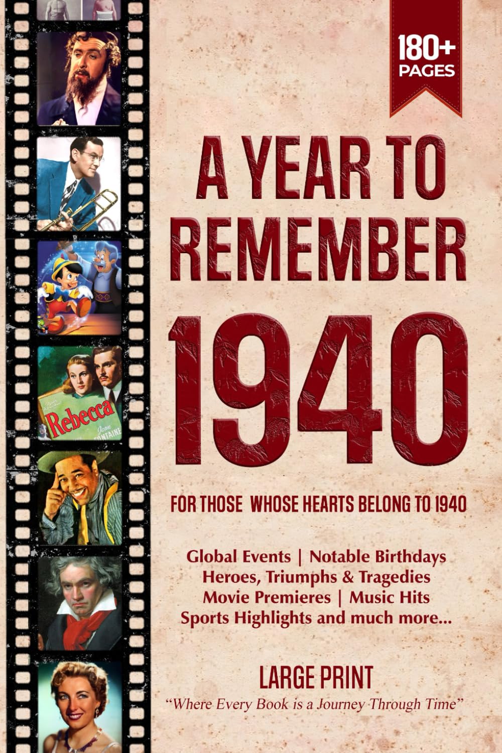 A Year To Remember 1940 History Book: A Nostalgic Tribute for the Radio Babies with Heartfelt Memories of 1940 – An Ideal Gift for Birthdays, Anniversaries, and Special Occasions      Paperback – Large Print, June 11, 2025