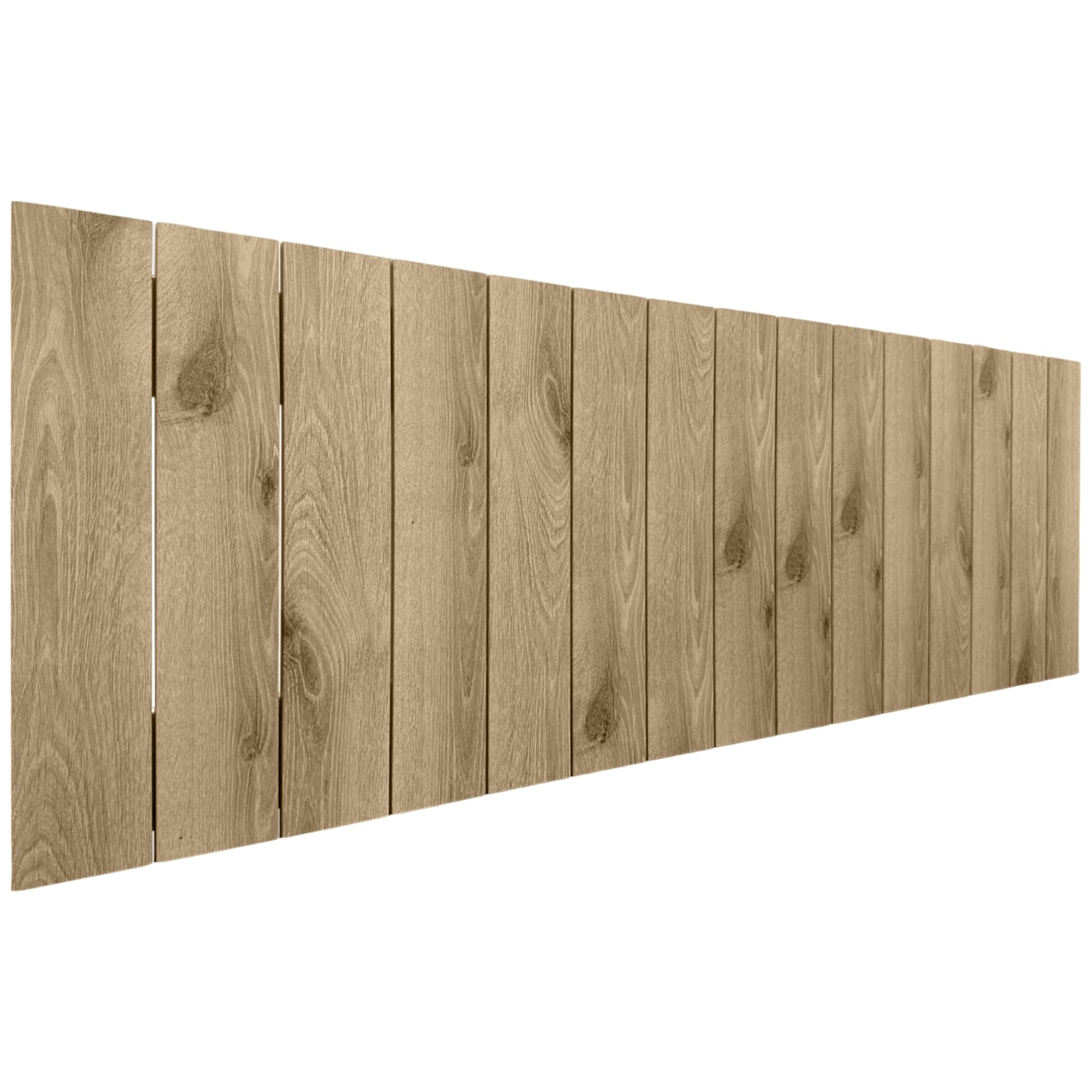 DHOME Cabecero de Madera reciclada DM Vertical Cama Palets 135cm
