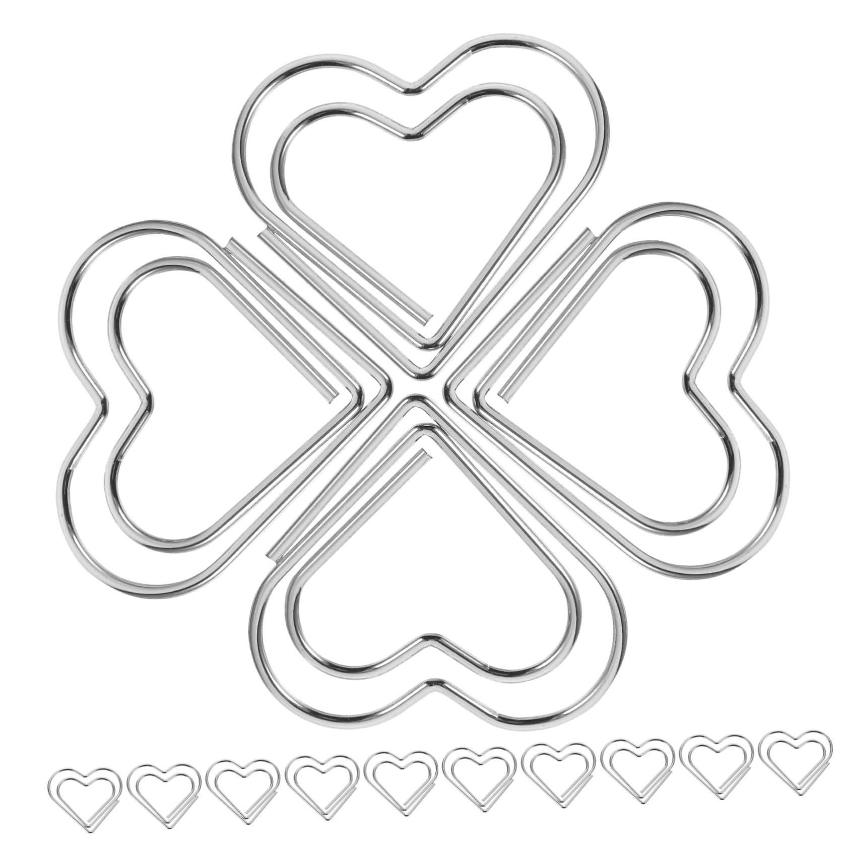 DOITOOL 5 Set Graffette Metallo Per Ufficio E Scuola Clip Decorative Per Documenti E Segnalibri Accessori Scrivania Creativi 100 Pezzi * 5