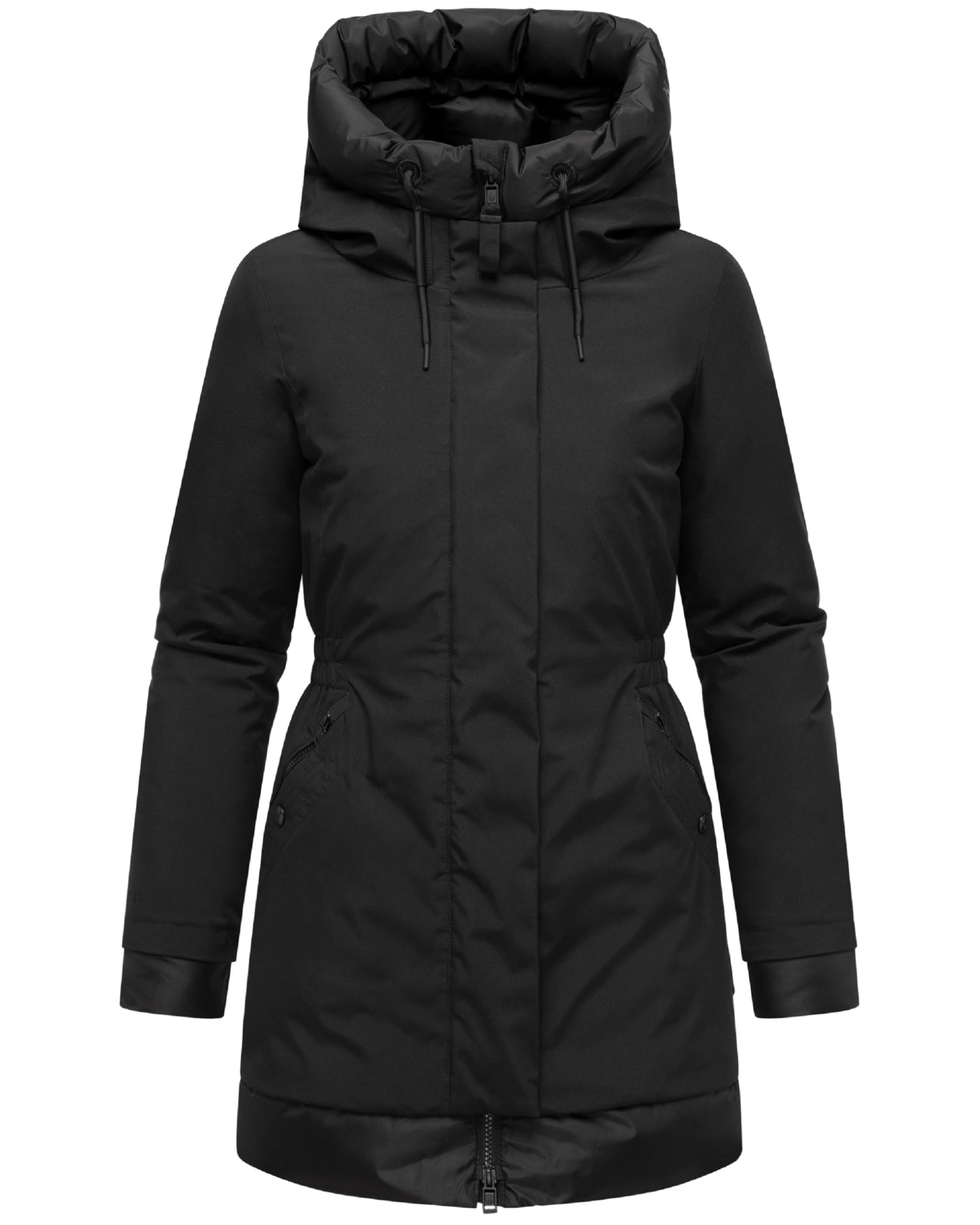 Navahoo Cappotto invernale da donna caldo parka con patta di copertura magnetica e cappuccio regolabile Principessa invernale 14 S-3XL