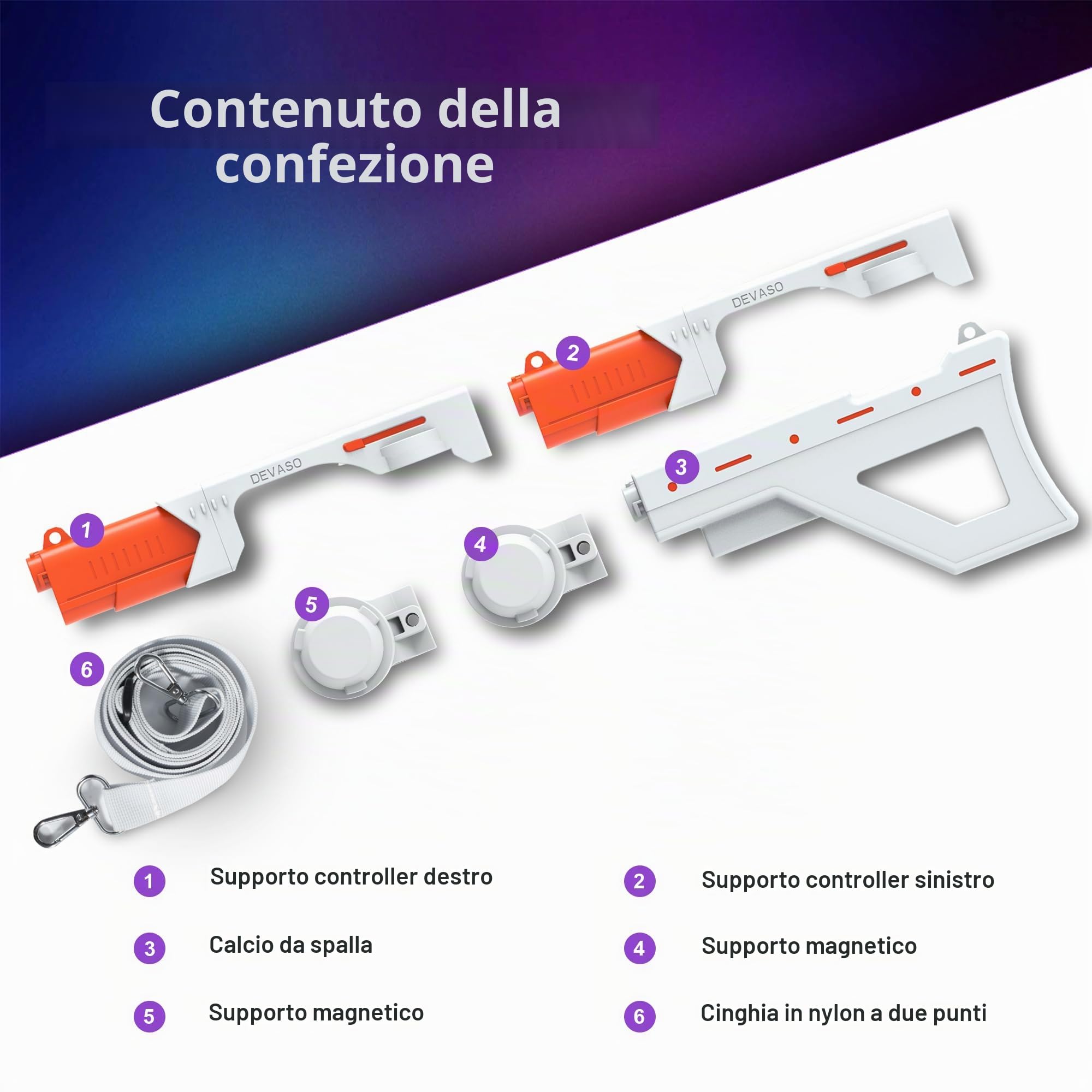 Supporto magnetico per controller modello pistola/mitragliatrice VR per PSVR2, supporto rapido per impugnatura per fucile per gioco di tiro accessori PlayStation VR2