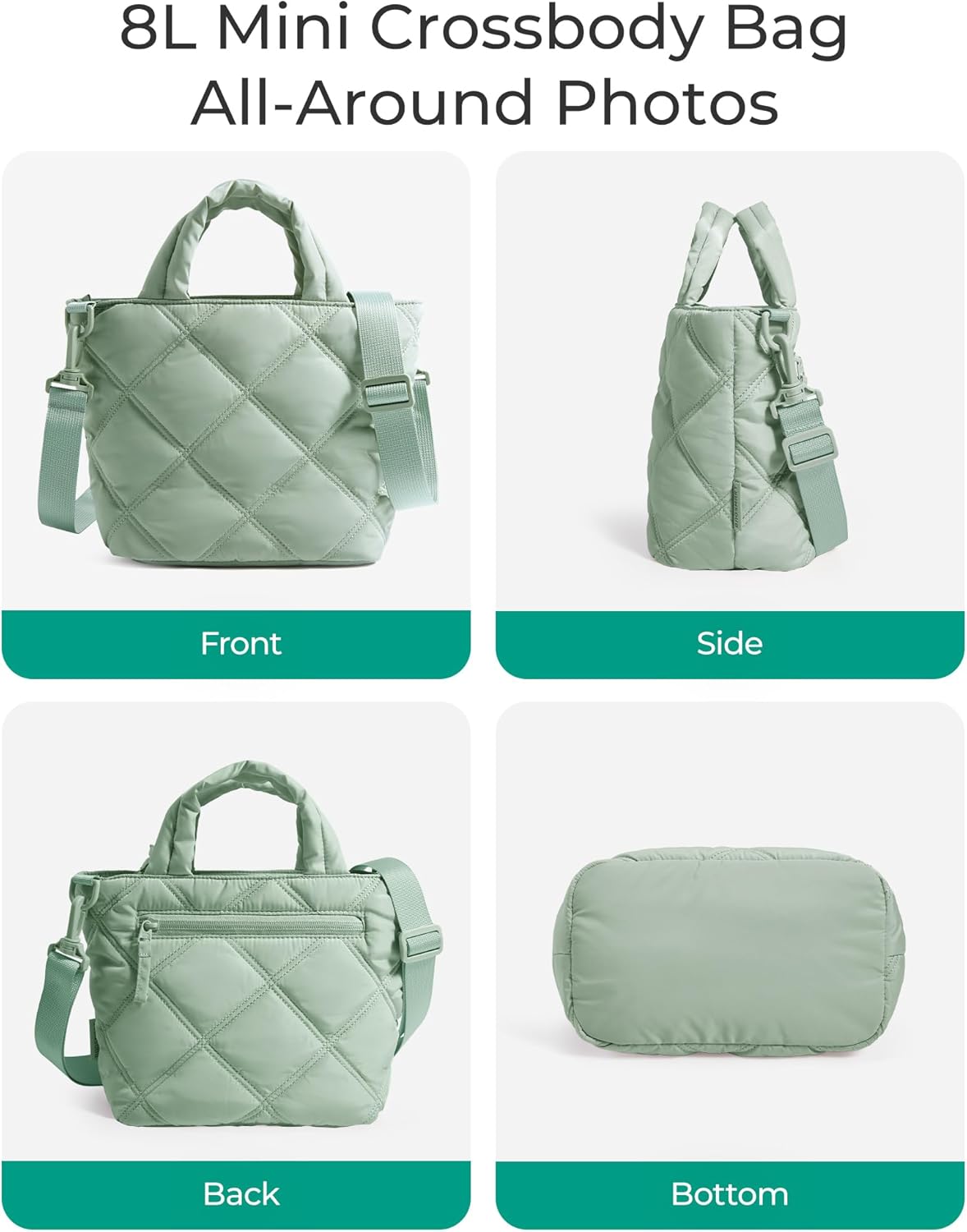 BAGSMART Crossbody Bags for Women, Small Crossbody Bag Cross Body Purse Mini Tote Travel Purse Shoulder Handbags Wallet - Image 4