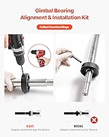 Vista 4 de VEVOR Mercruiser Herramienta de alineación y juego de extractor de rodamientos cardán, compatible con Mercruisers, herramienta de alineación