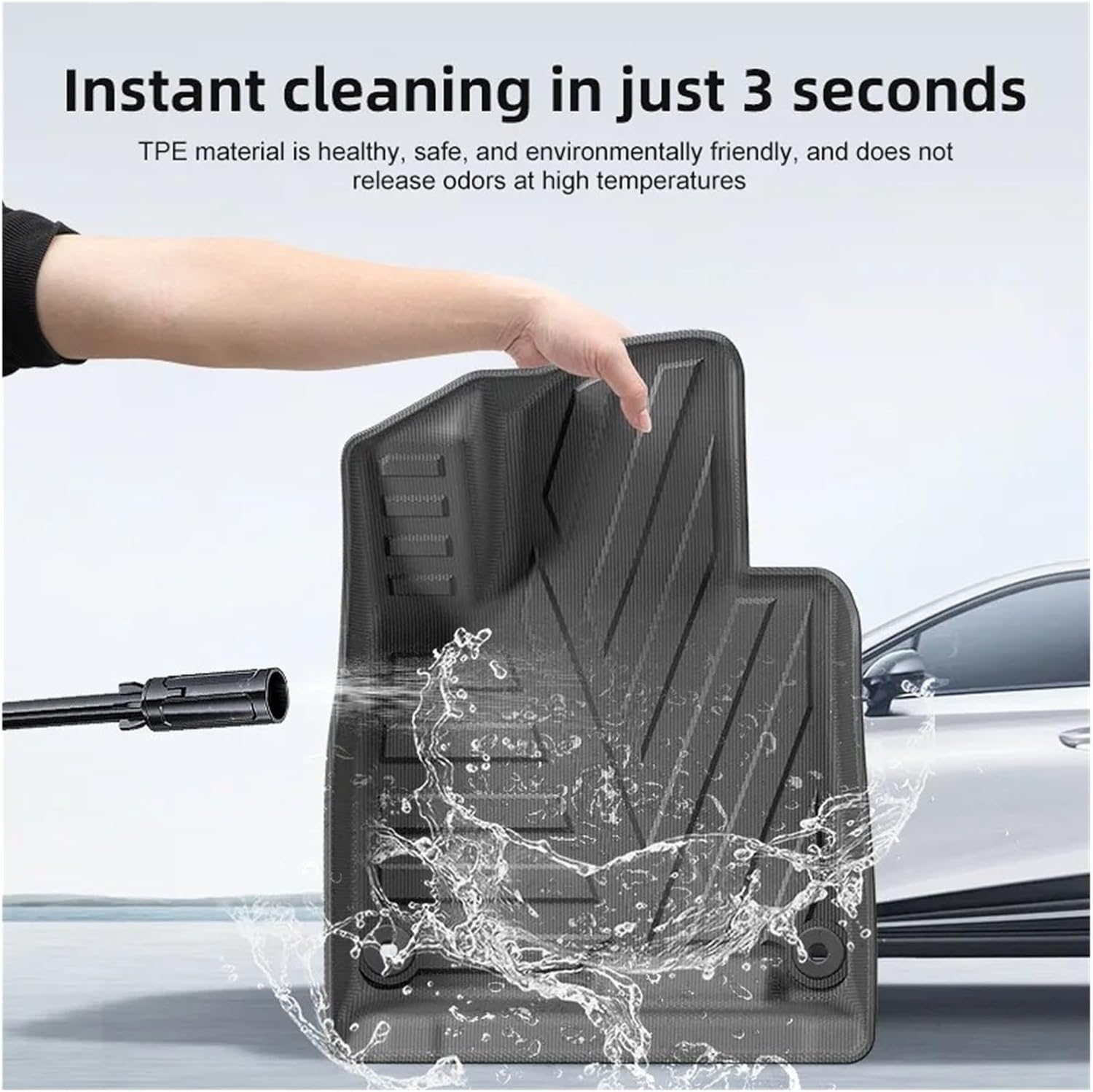 Compatible with KIA 2022 Car Trunk Mat TPE Floor Mats All Weather Anti-Slip Rear Trunk Mat Cargo Liner Pads(Floor Mat)