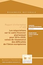 Rapport d'information sur le cadre financier pluriannuel 2014 2020