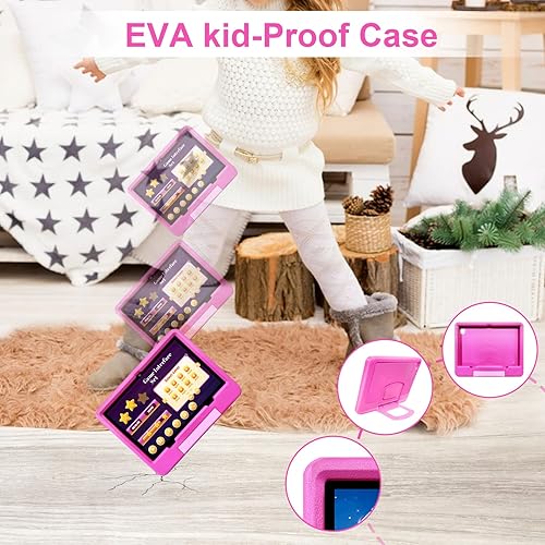 Miniatura 3 de OUZRS Tableta para niños Android 12 Kids Tablet 64GB Strong128GB Extensiones 4GB RAM 5G Dual WiFi+GSM Certificación con funda protectora ideal para