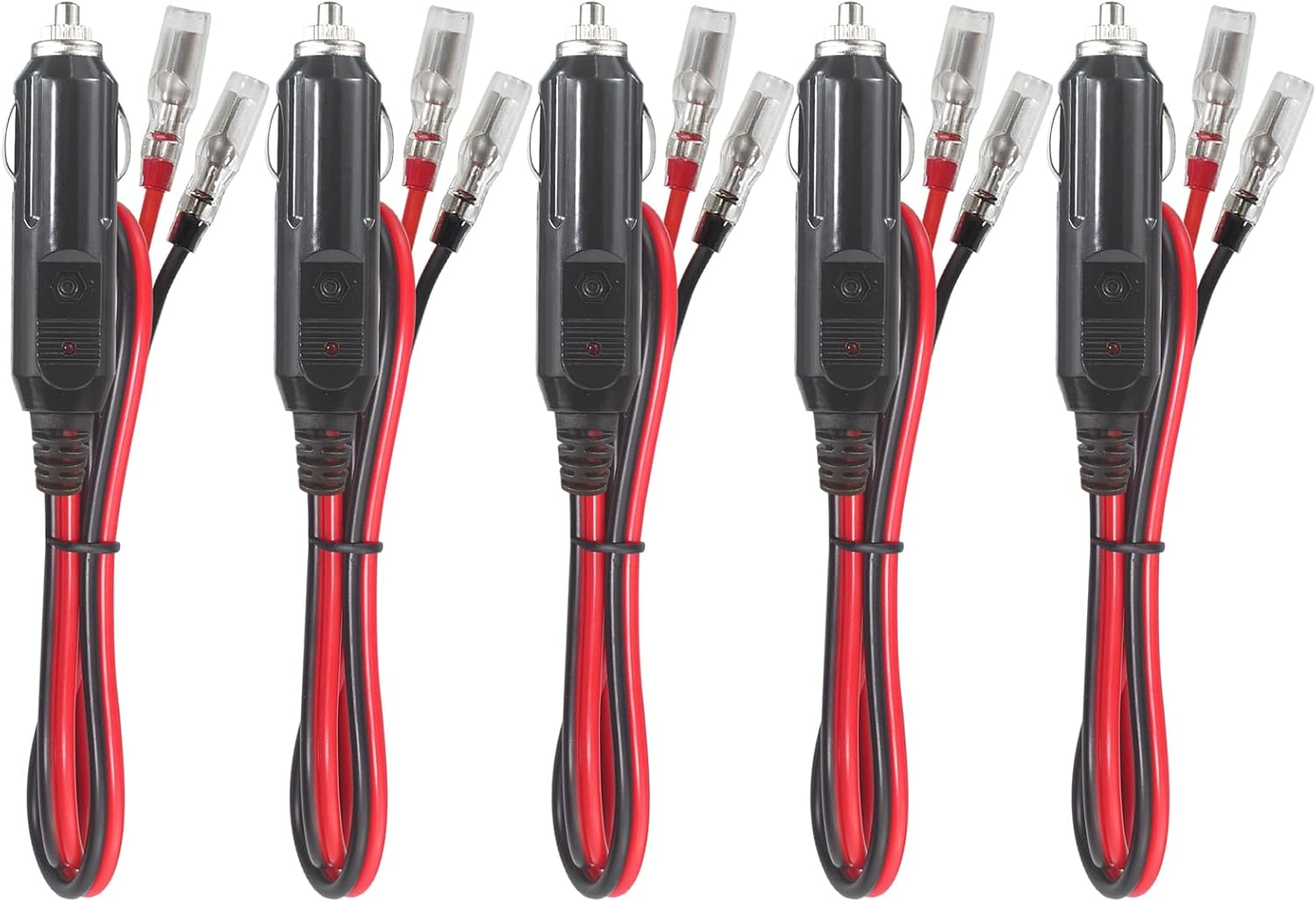 2FT 12Volt Replacement Cigarette Lighter Male Plug with