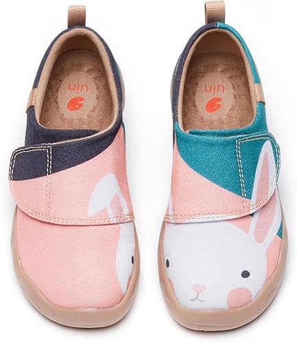 UIN Mocasines casuales de lona para niños y niñas, zapatos de moda, divertidos zapatos de viaje pintados