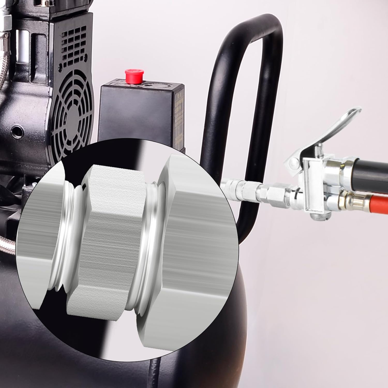 TAISHER 2PCS Forging of 316L Stainless Steel Reducer Hex Bushing, 1/2" Male NPT to 1/4" Female NPT, Reducing Forging Pipe Adapter Fitting