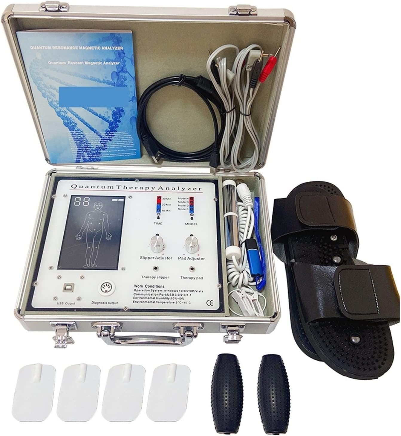 3 in 1 Risonanza Magnetica Salute Corpo Analisi Terapia Quantistica Analizzatore Sub-Salute 54 Rapporti Bio Risonanza Macchina Biorisonanza (Colore: Modello Umano, Dimensioni: 0)