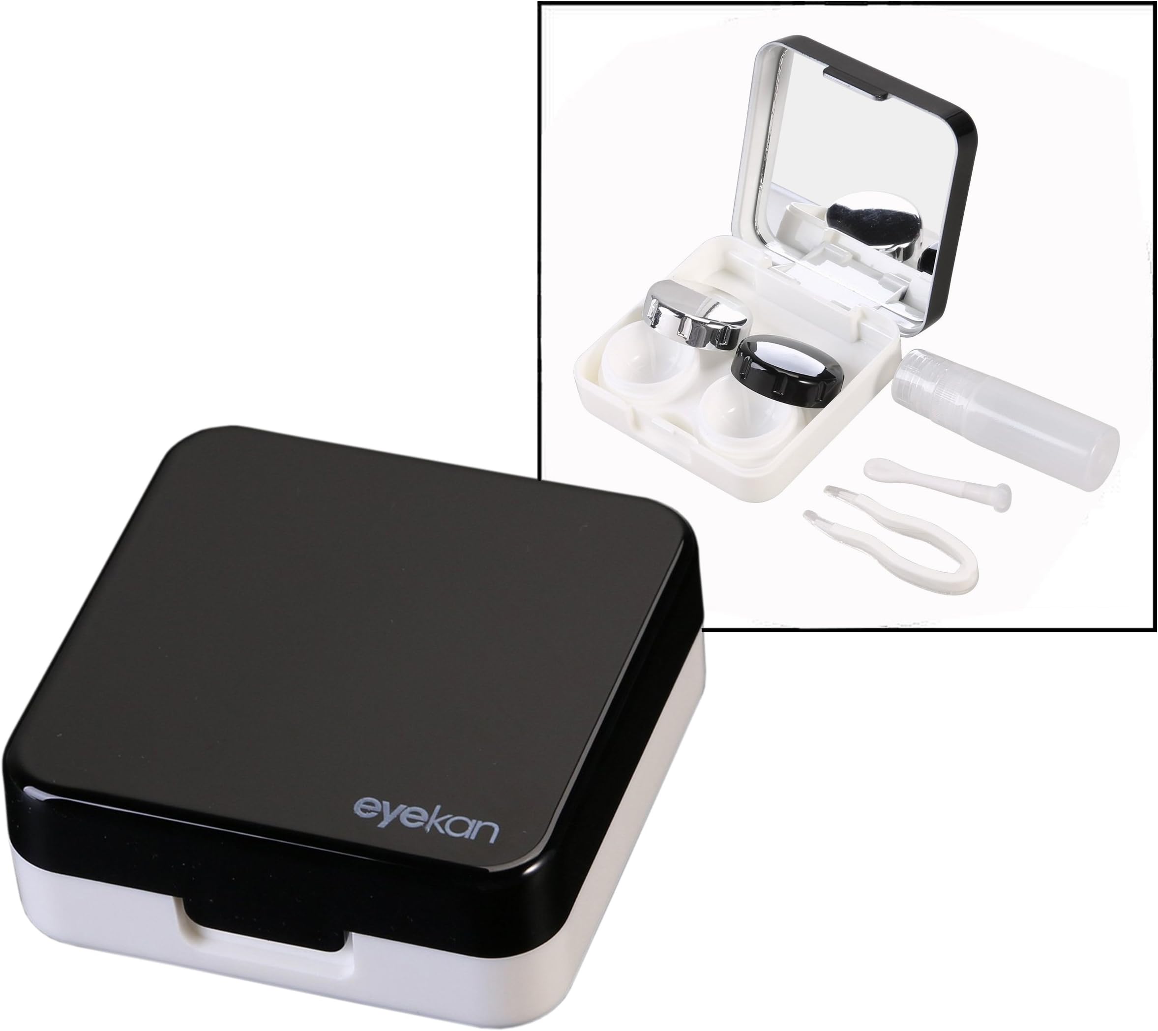 Mini Lens Case, Portable Contact Lens Box Outdoor Travel Kit