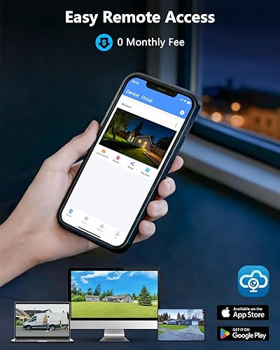 Miniatura 9 de 4K (lente dual y audio de 2 vías) 8 unids sistema de cámaras con cable para exteriores PoE PTZ Sistema de cámara DVR Kits (8Cams-3TB)