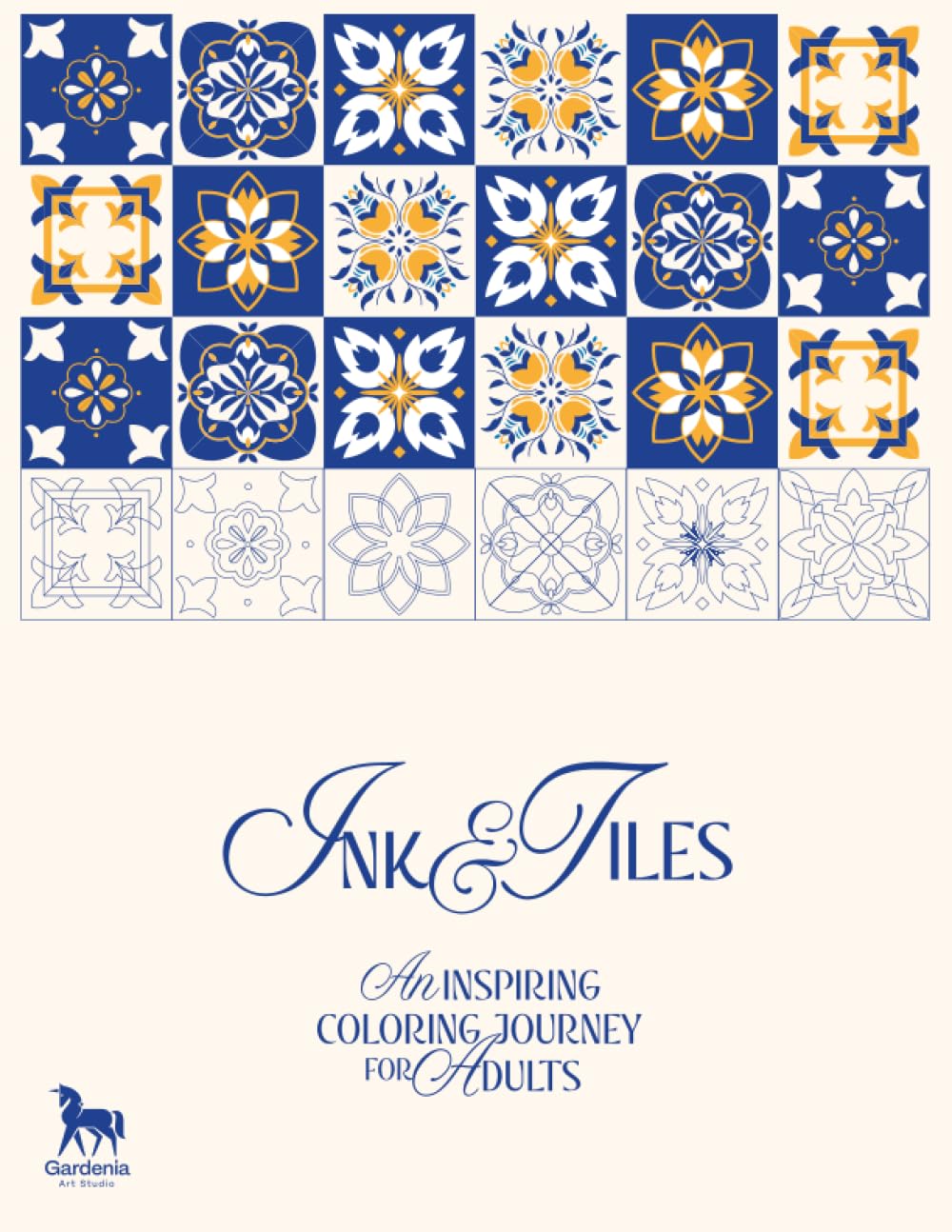 Ink & Tiles: An Inspiring Coloring Journey for Adults
