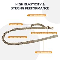 Vista 40 de Tactical Dog Collar, Adjustable Military Training Reflective Nylon Dog Collar with Control Handle, Heavy Duty Metal Buckle for Medium and Large Black