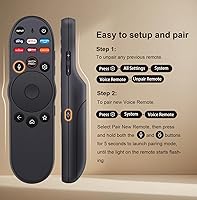 Vista 5 de para reemplazo de Smart TV Vizio, para control remoto VIZIO 2019-2024 para Smart TV con control de voz.