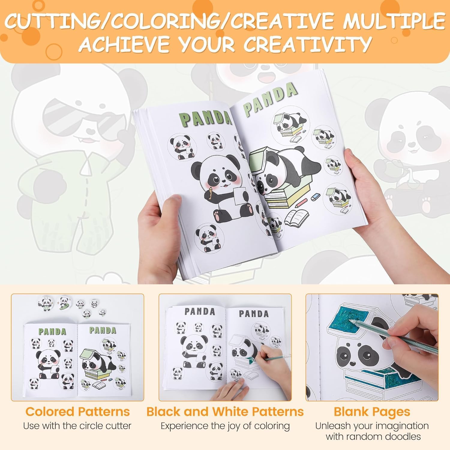 Button Maker Machine, 1/1.25/2.28 inch(25/32/58mm) 3-in-1 Pin Maker, Ergonomic Arc Handle Stamping Press Kit, 300pcs Button Parts, Pictures, Circle Cutter, Magic Book, for Children DIY Gifts