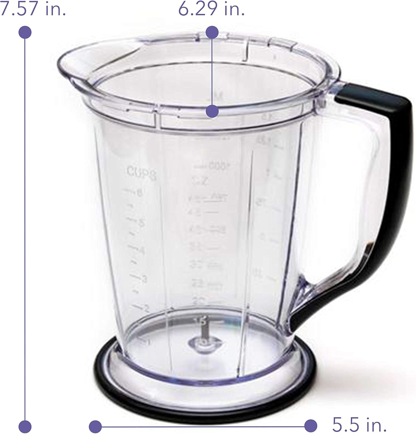 Blender Replacement Parts for Ninja Master Prep Qb1004 - 48 oz Pitcher + Storage Lid