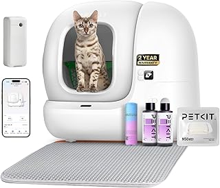 PETKIT PURA MAX 2 Self Cleaning Cat Litter Tray, App Control Automatic Cat Litter Tray for Multi-Cats, Extra-Large, Advanced Odour Control, Smart Robot Litter Box with Mat and Liners